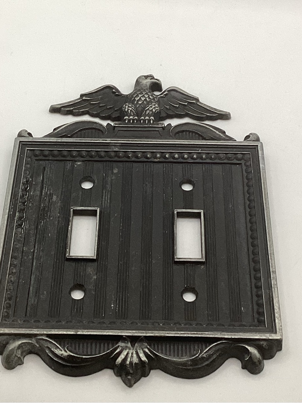 Dark Bronze/Black Eagle Double Toggle Wall Plate Switchplate